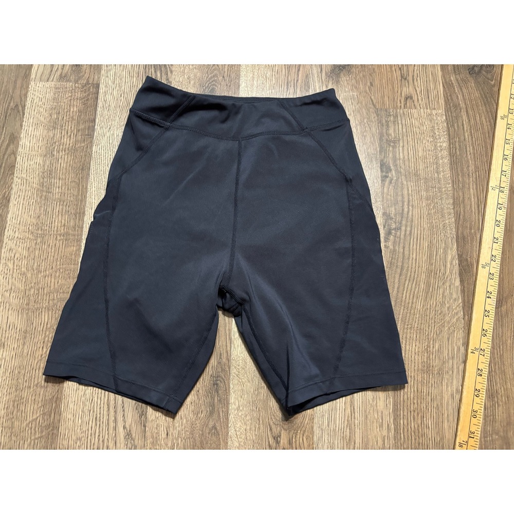 HIIT Biker Shorts Womens Small Black Athletic Gym Yoga Spandex Excellent